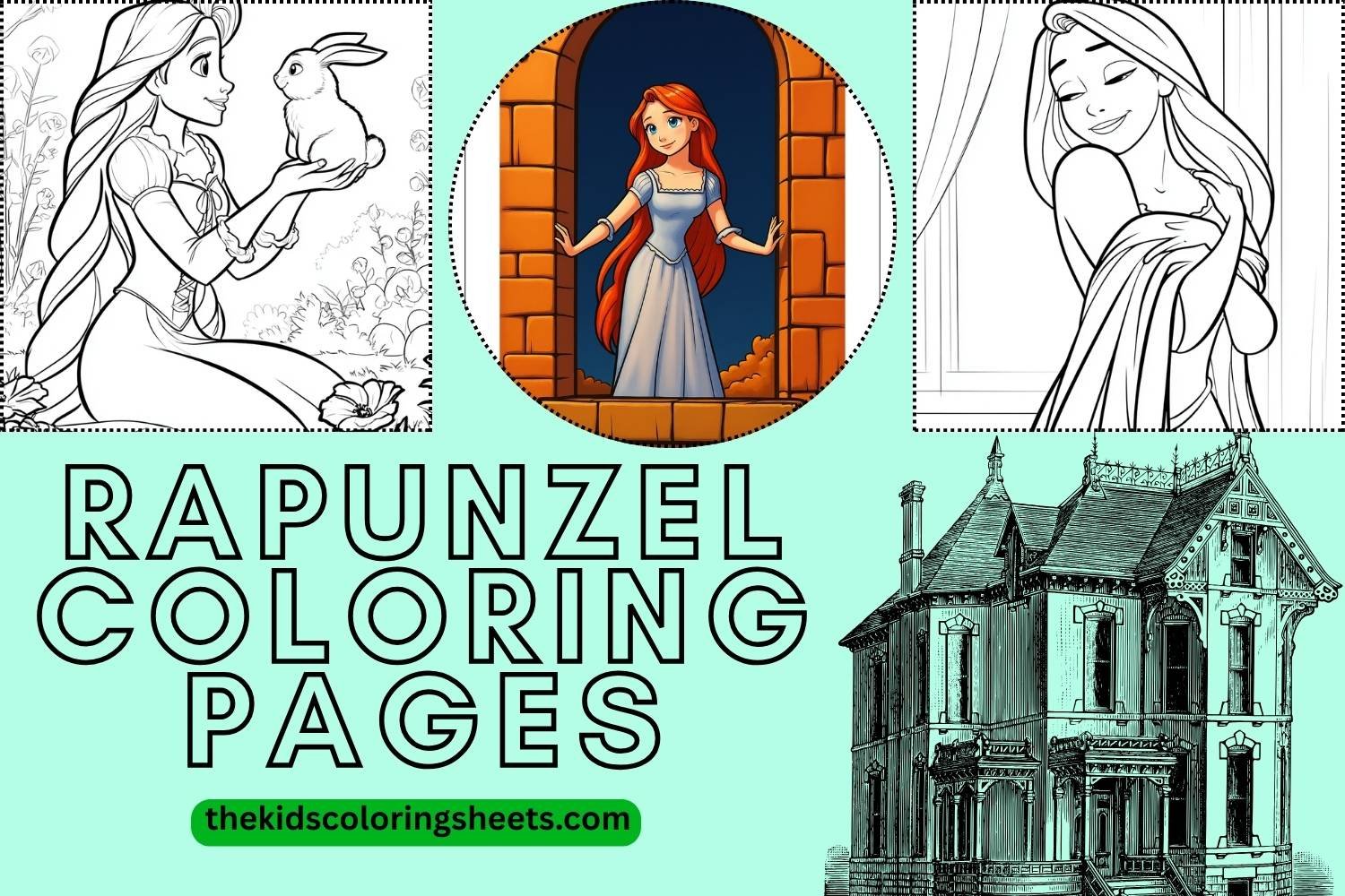rapunzel coloring pages