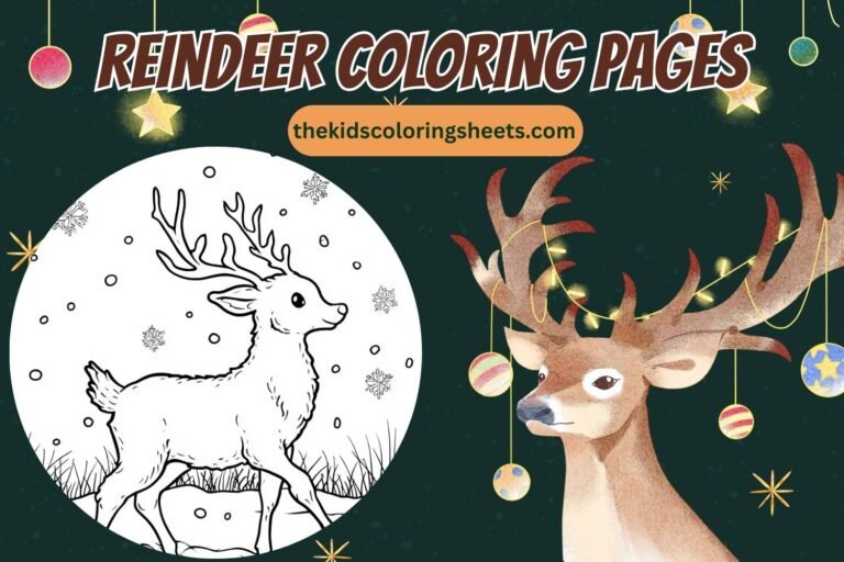 reindeer coloring pages