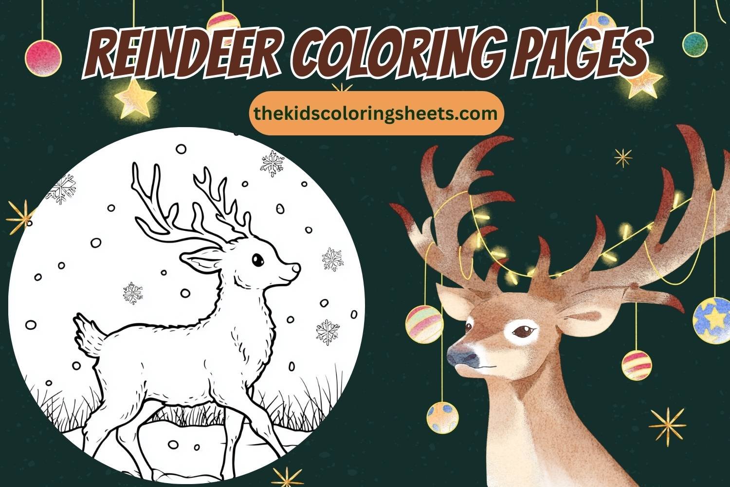 reindeer coloring pages