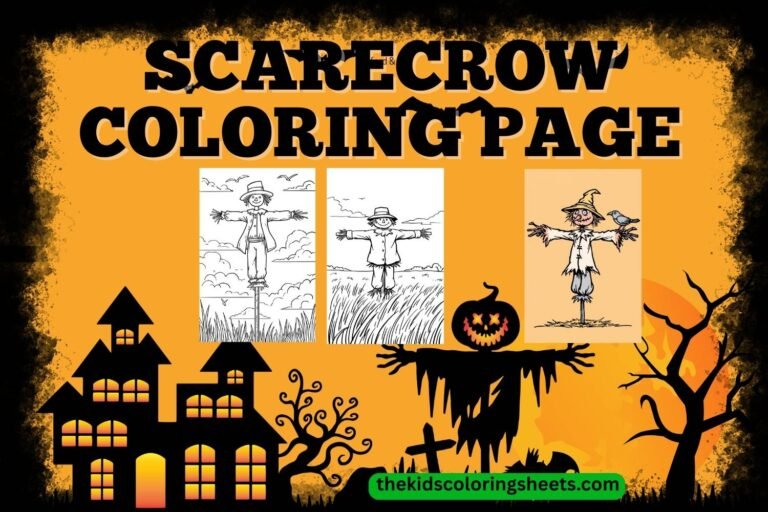 scarecrow coloring page