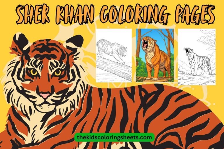 Sher Khan Coloring Pages Free Printable Tiger Coloring Sheets for Kids