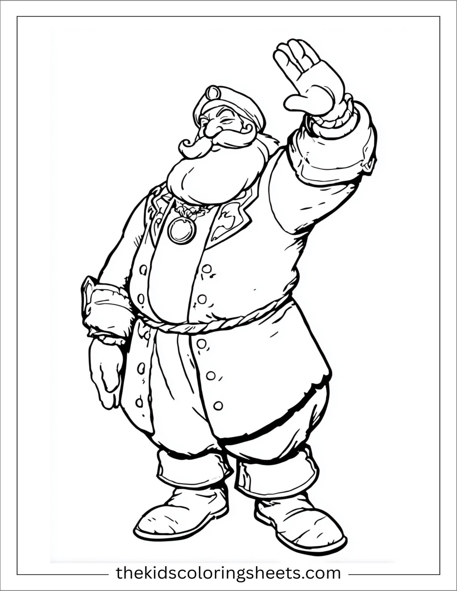 Sinbad the sailor waving hand