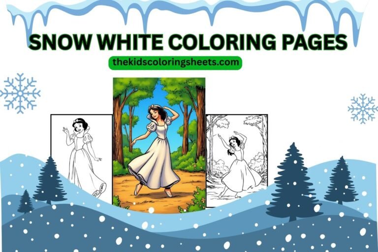 snow white coloring pages