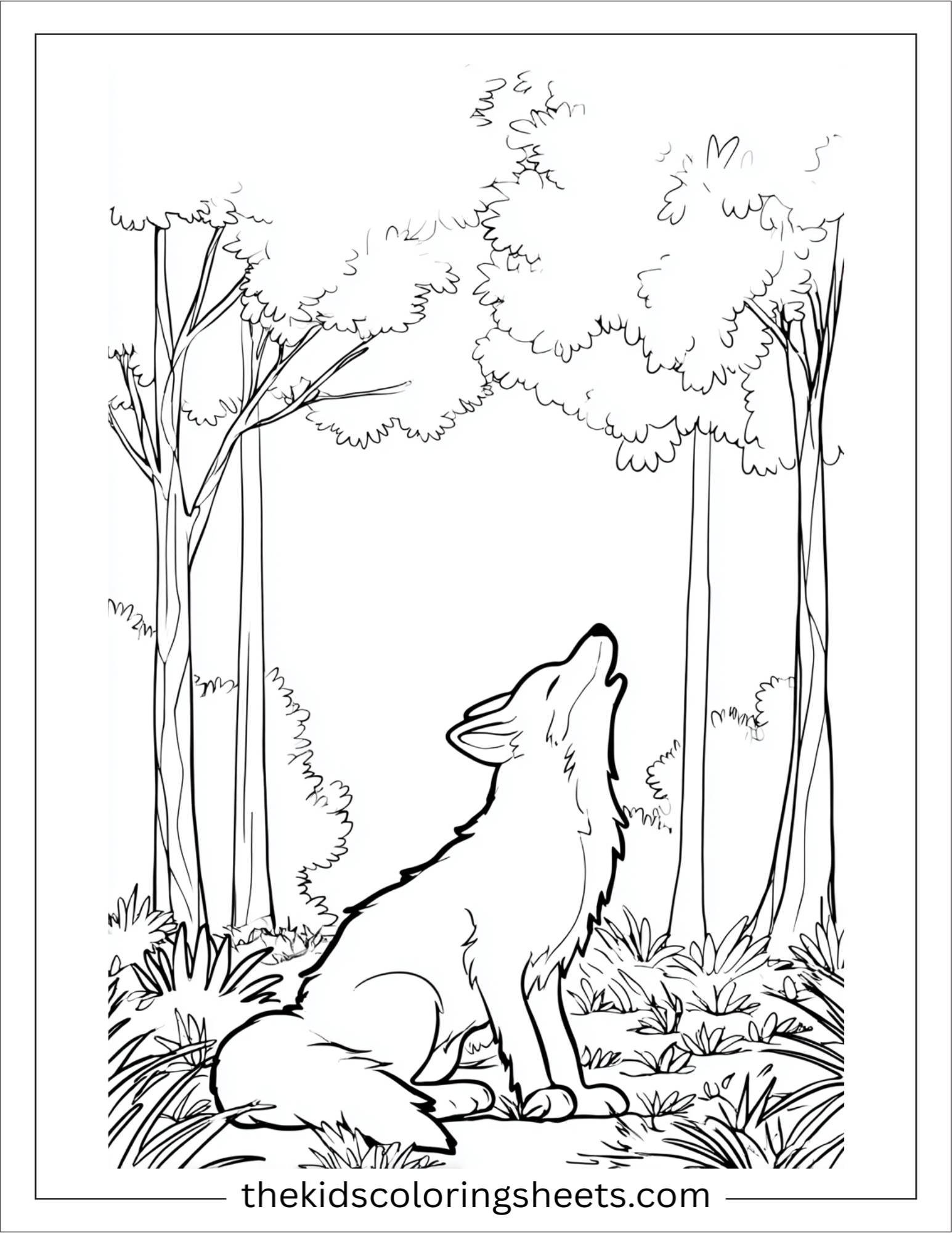 The clever fox howling softly