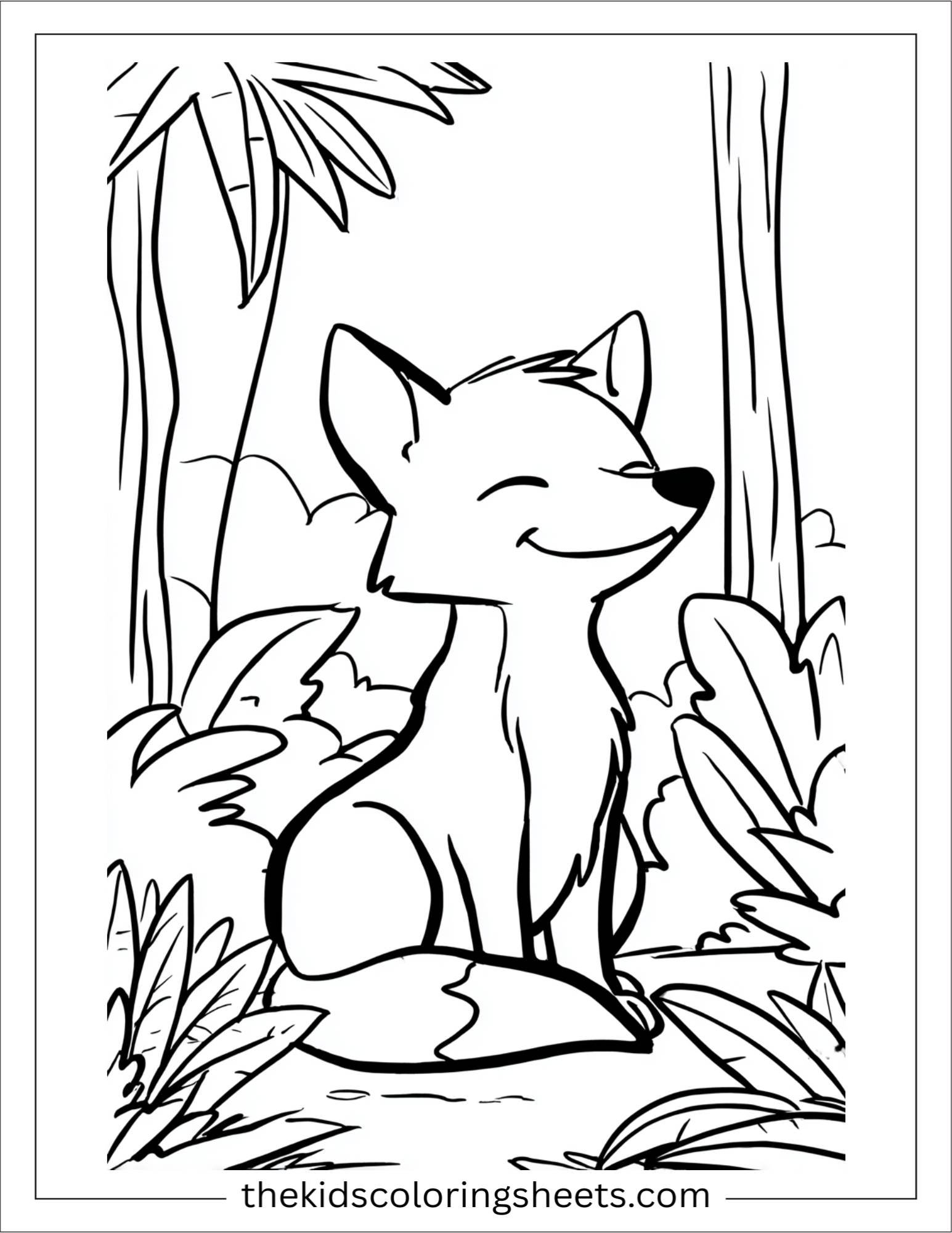 The clever fox laughing softly