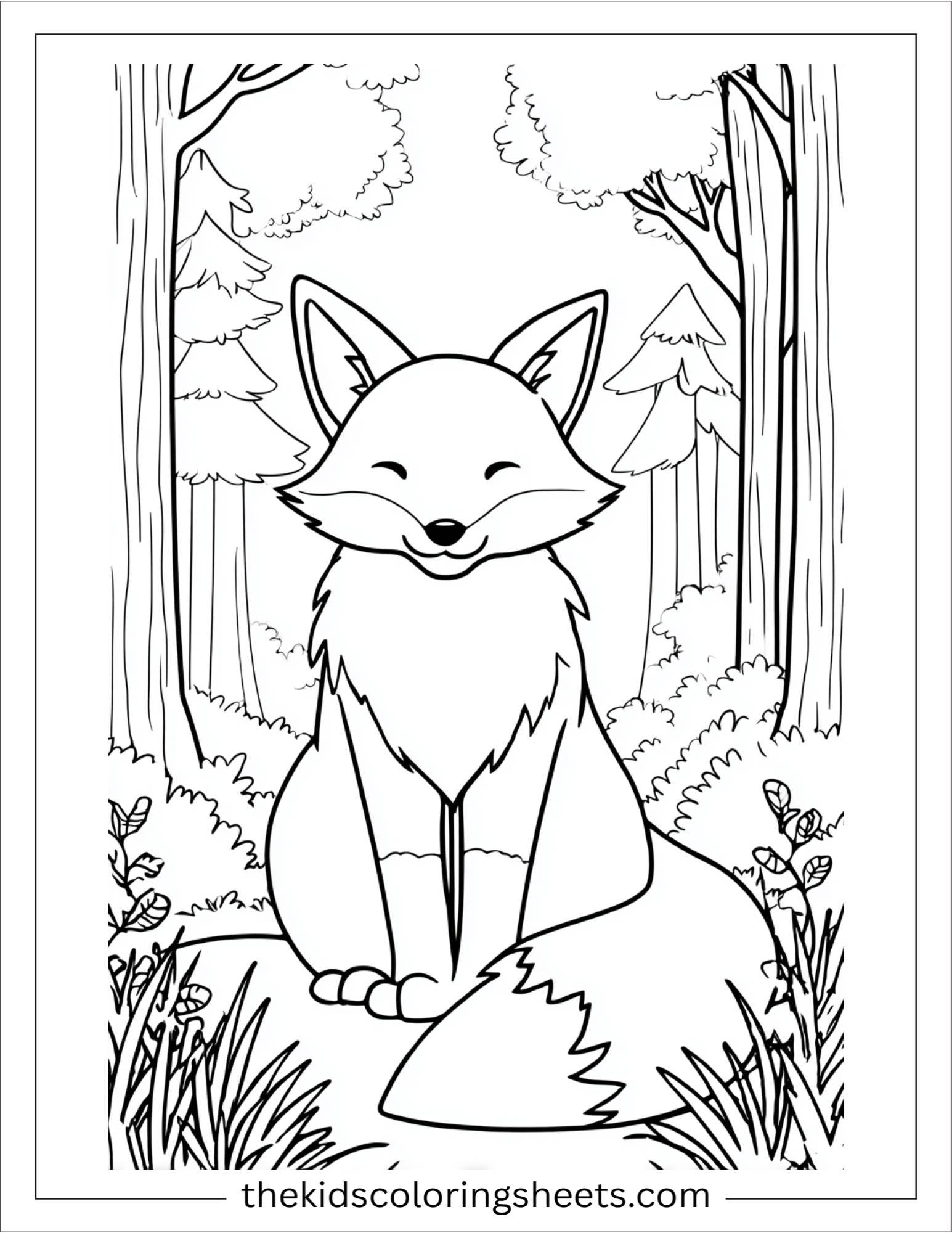 The clever fox smiling wisely