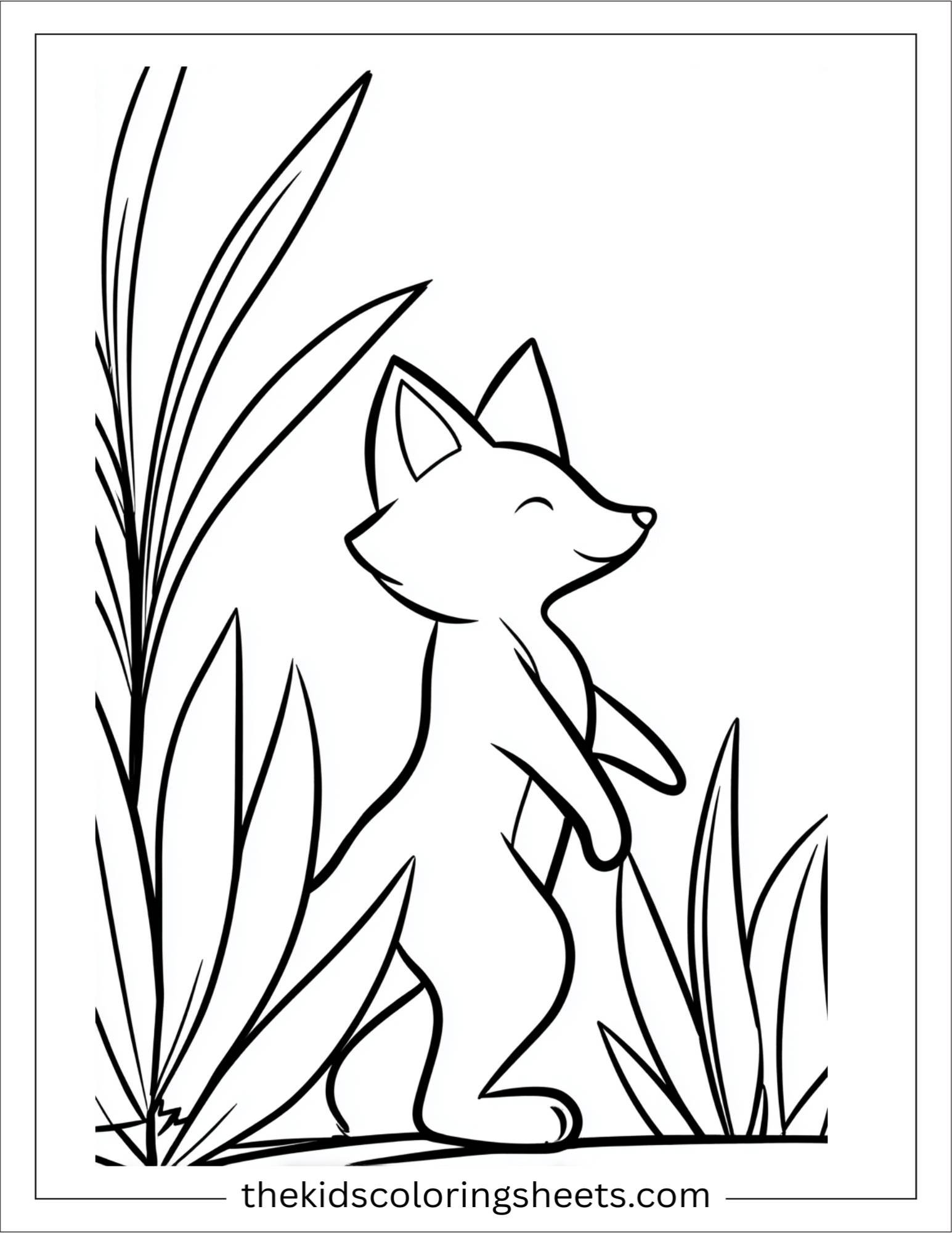 The clever fox tiptoeing