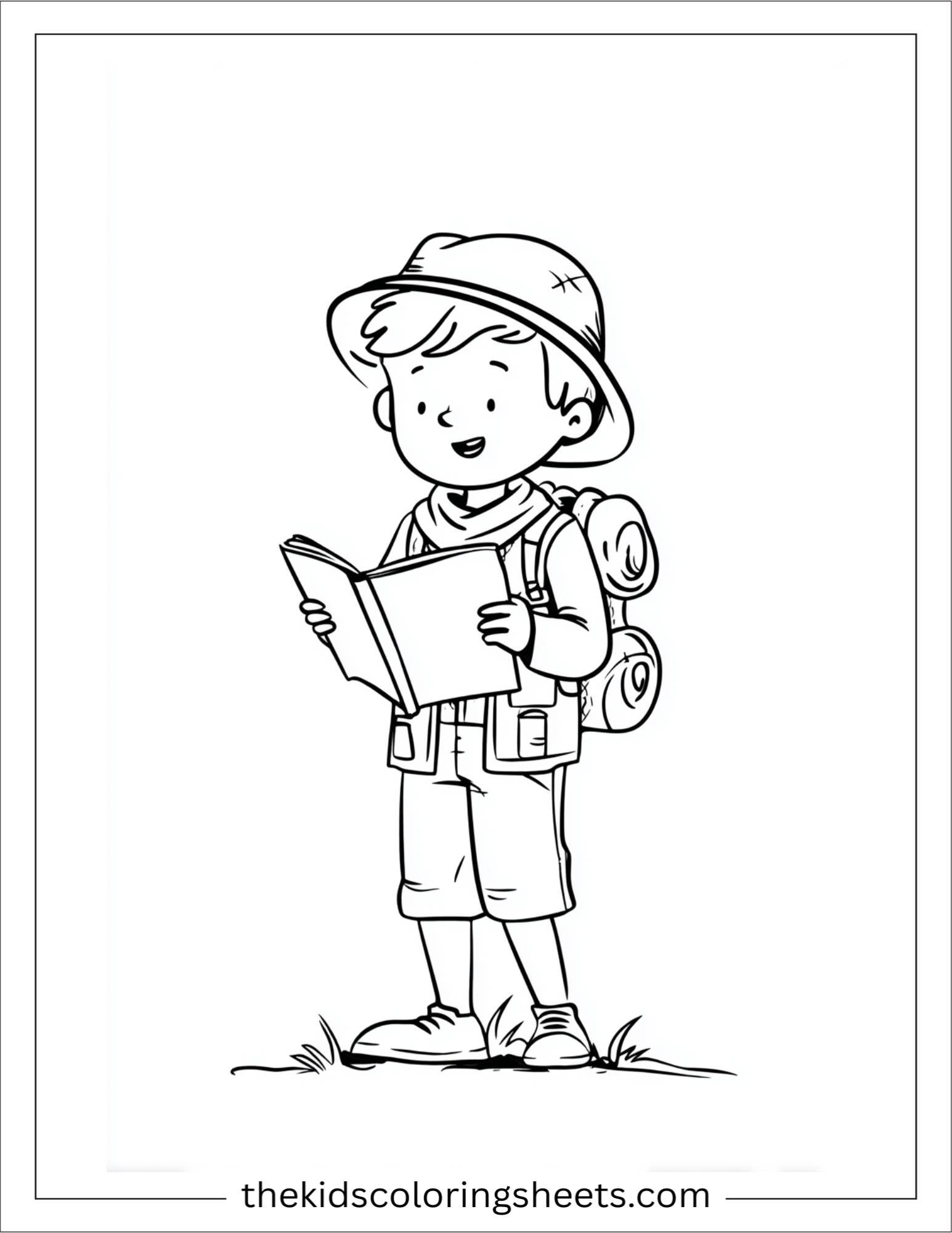 the explorer reading travel journal