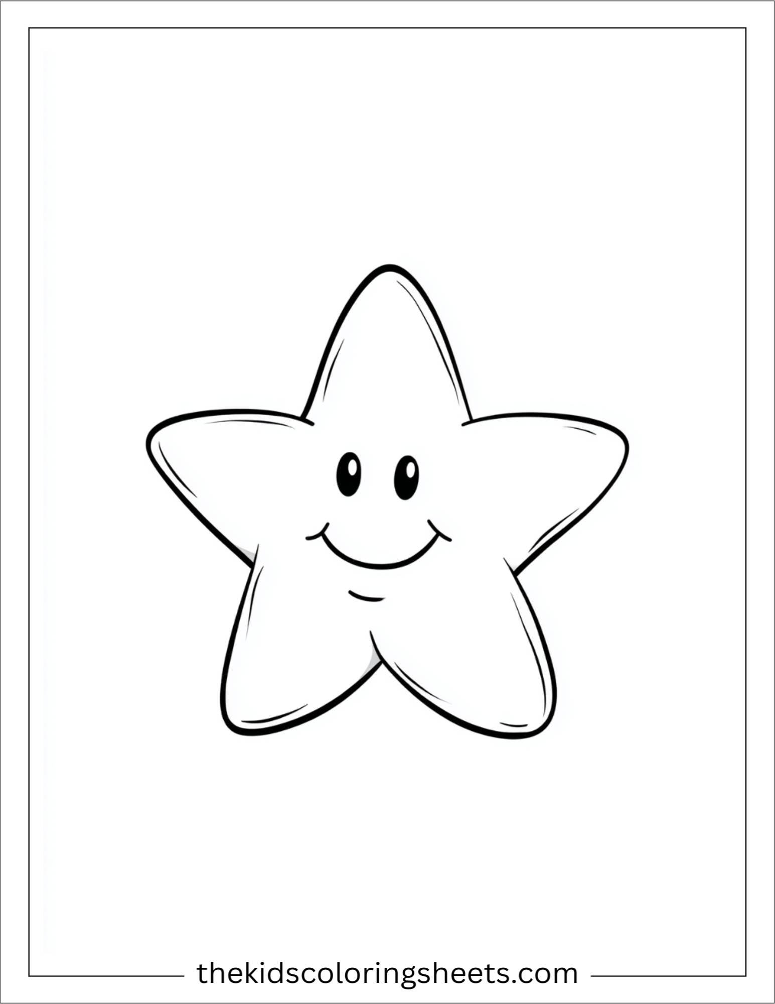 The star glowing warmly