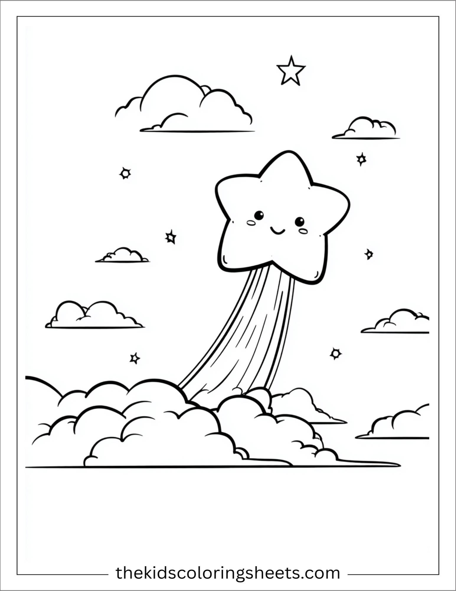 The star holding comet tail