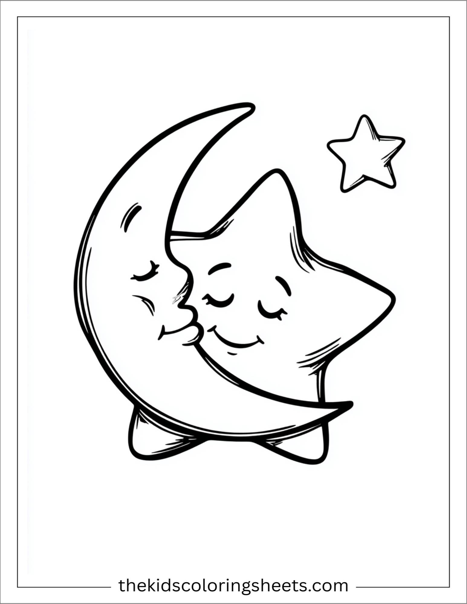 The star hugging the moon