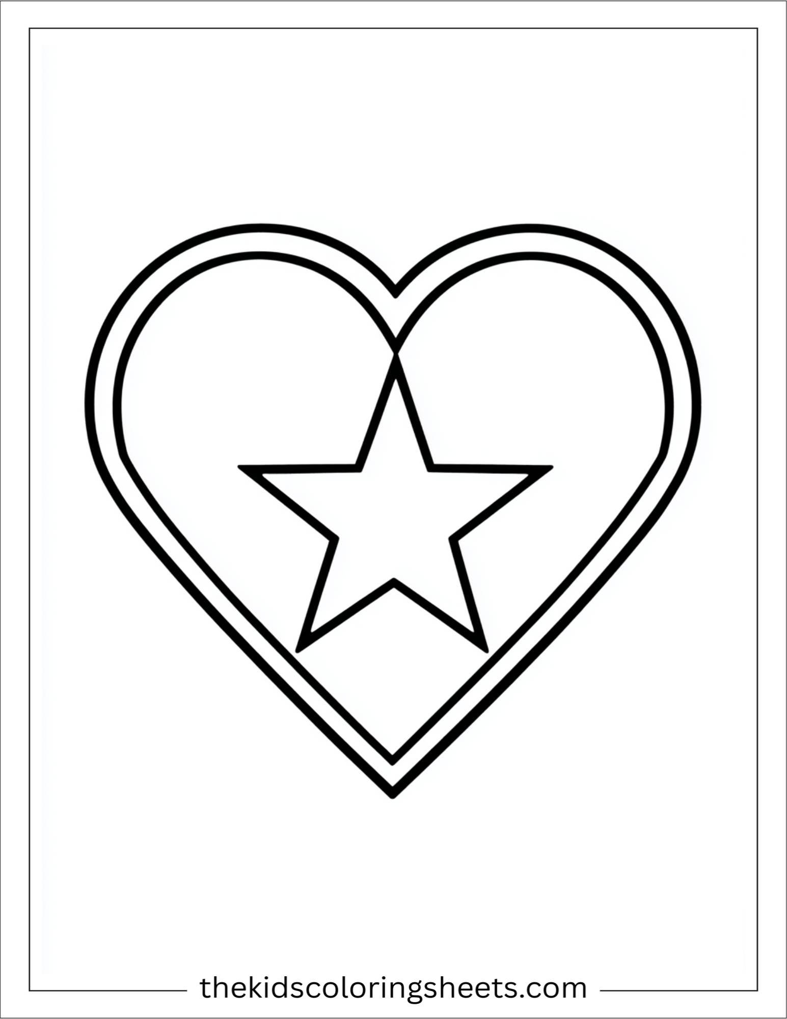 The star making heart shape