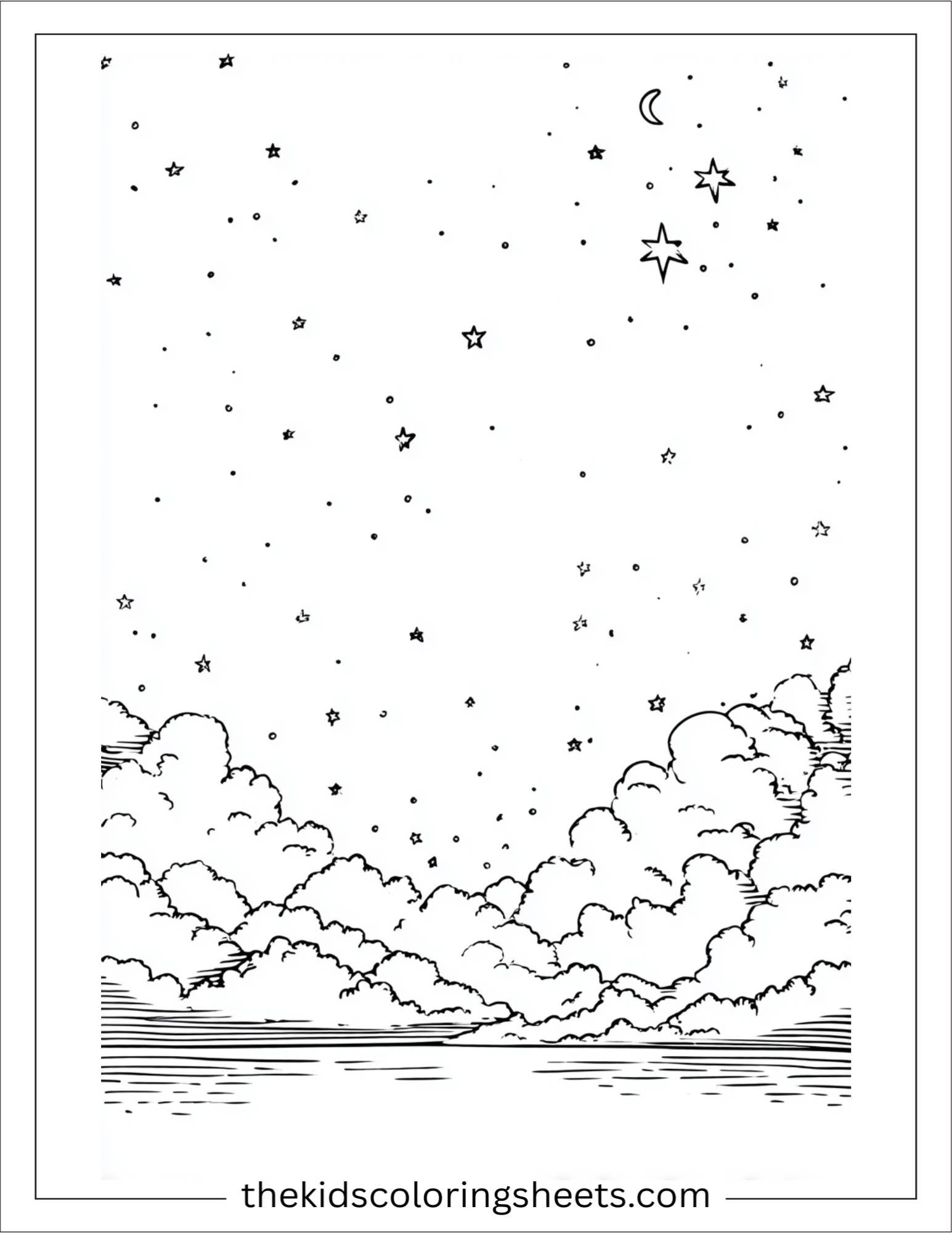 The star painting night sky