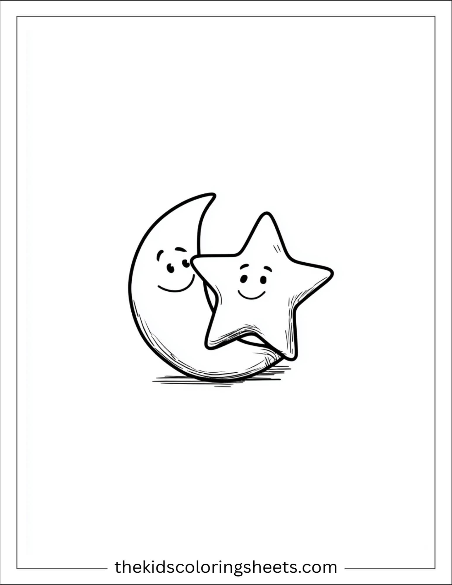 The star tickling moon