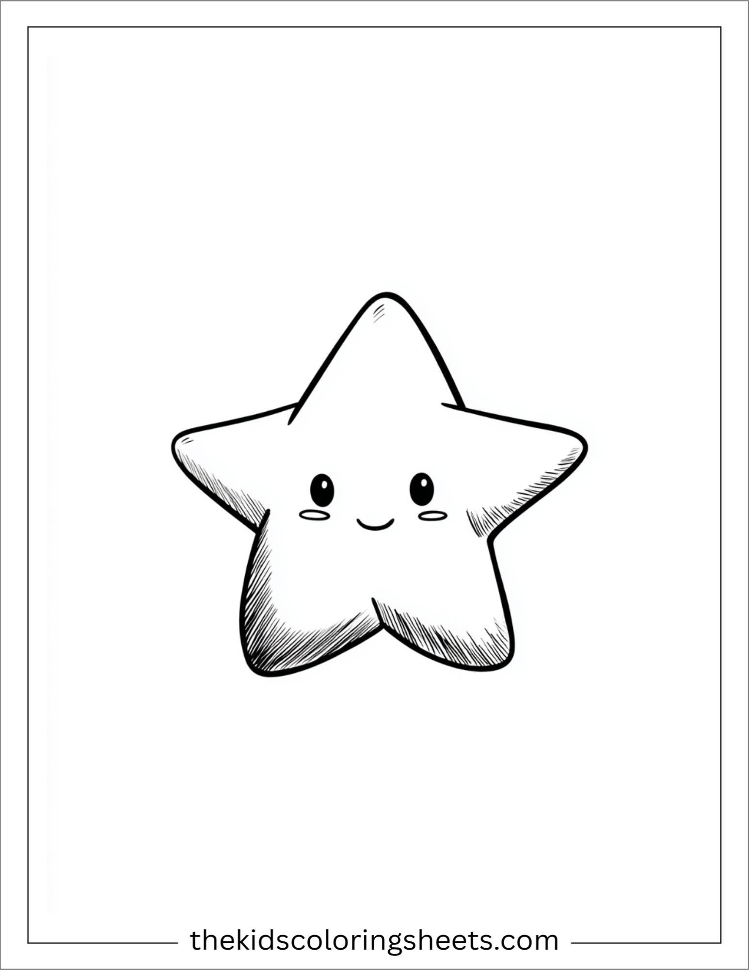 The star twinkling softly