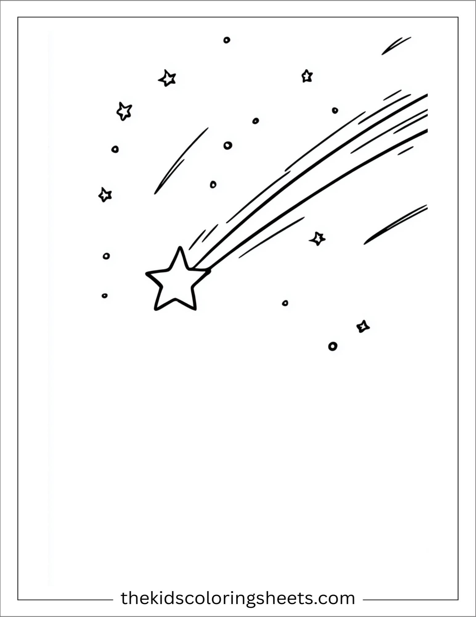 The star watching shooting star