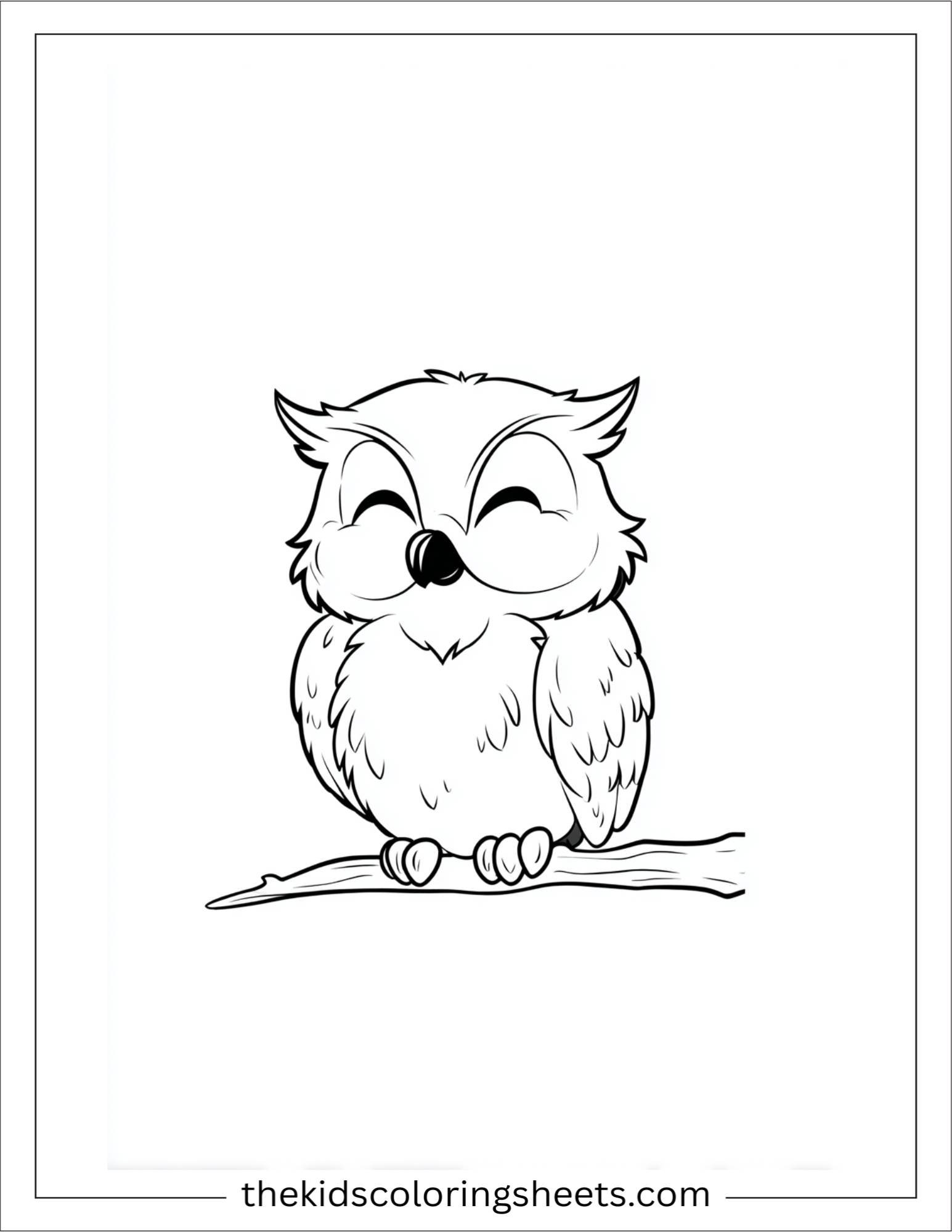The wise owl blinking wisely
