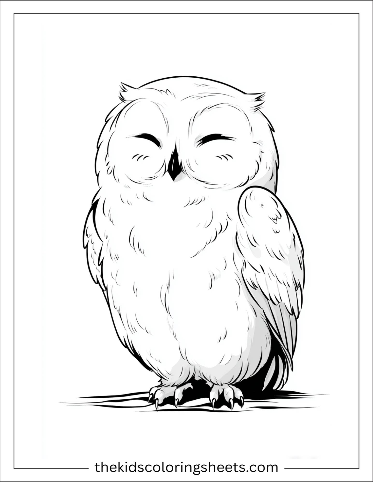 The wise owl smiling softly