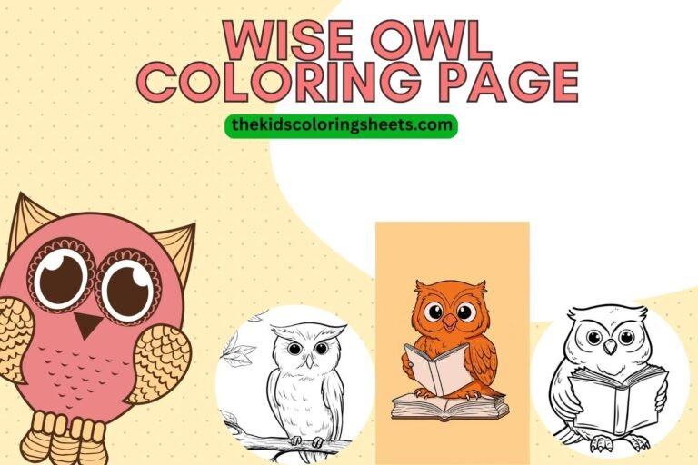 wise owl coloring page