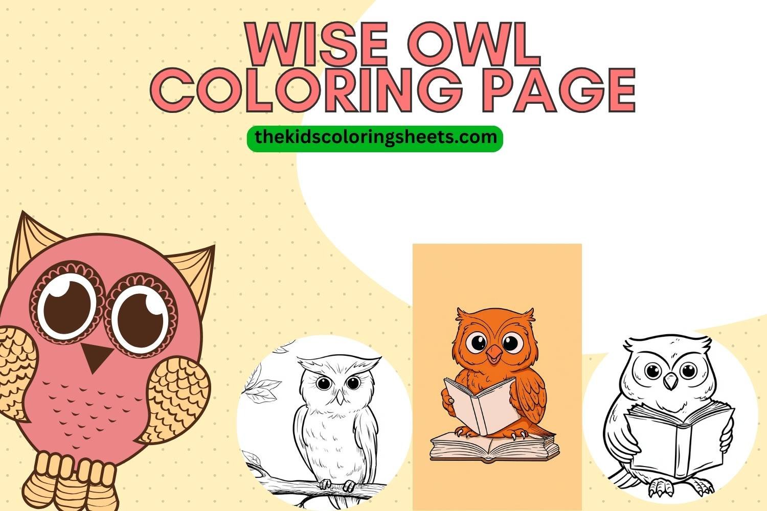 wise owl coloring page