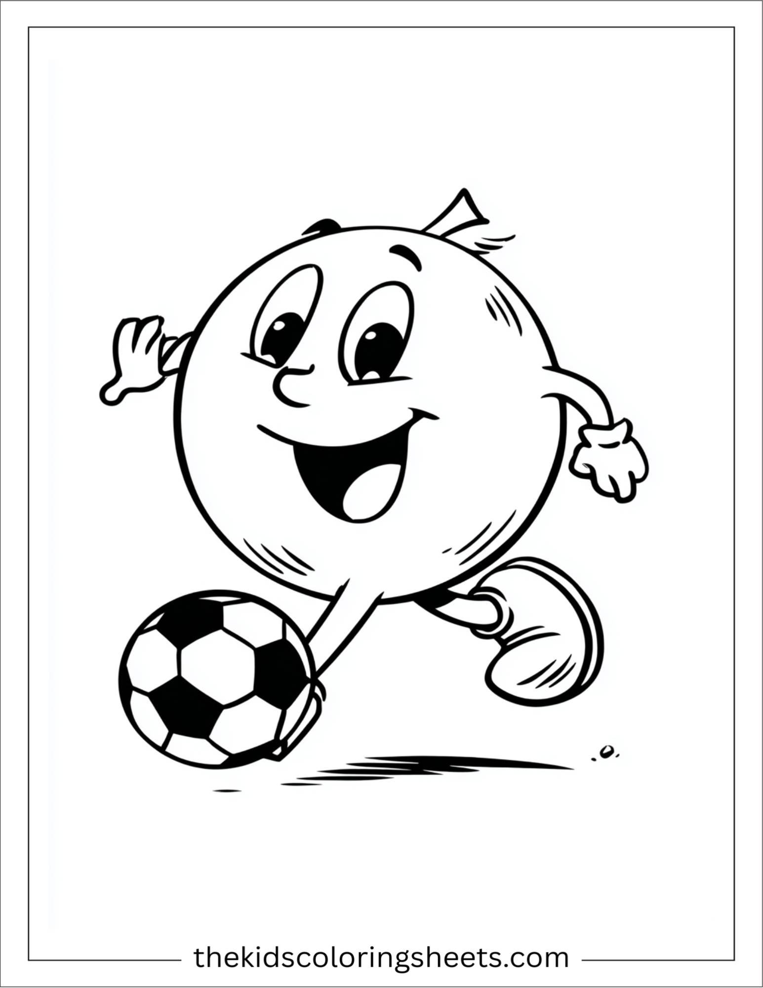 Apple Playing Soccer