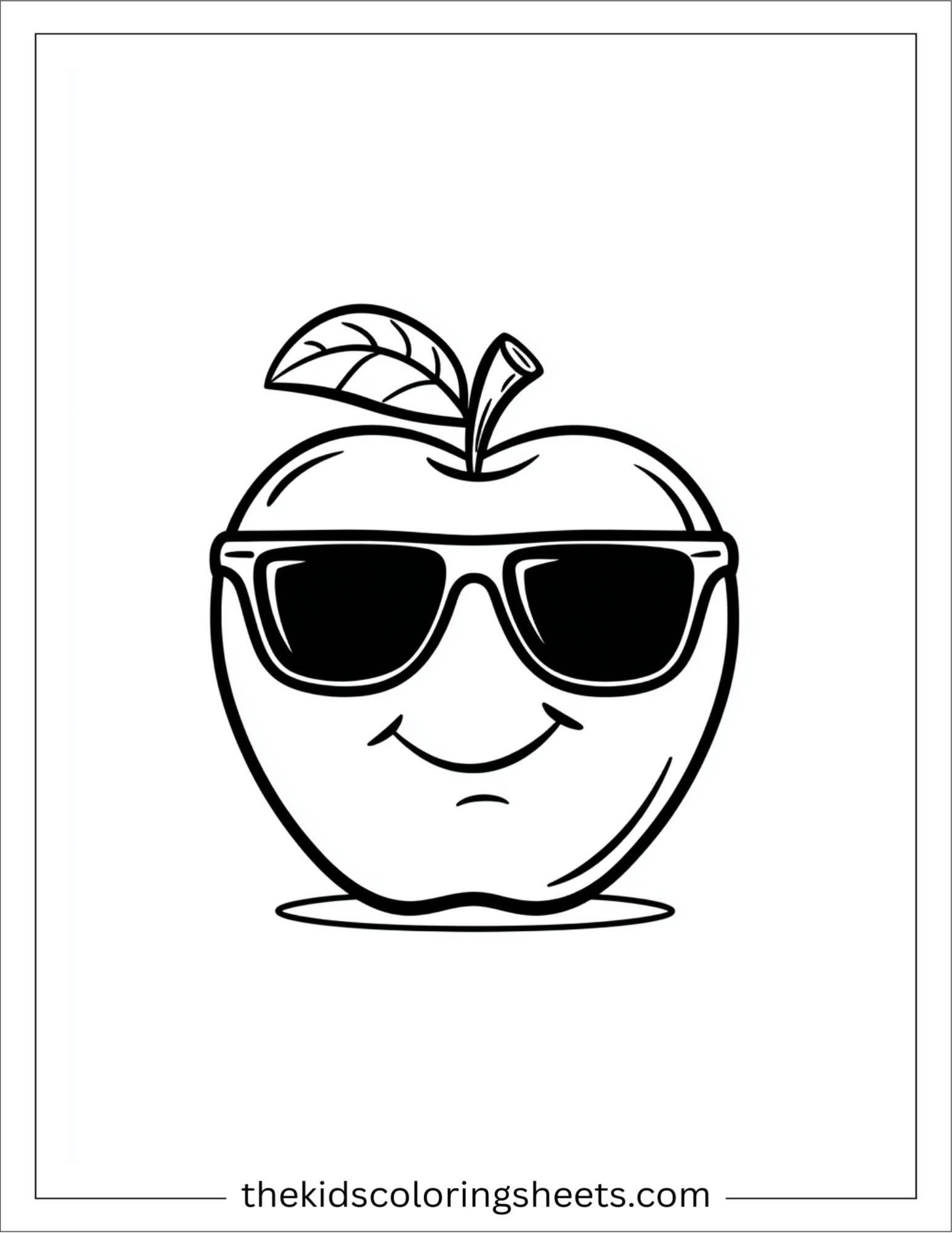 Apple with Sunglasses