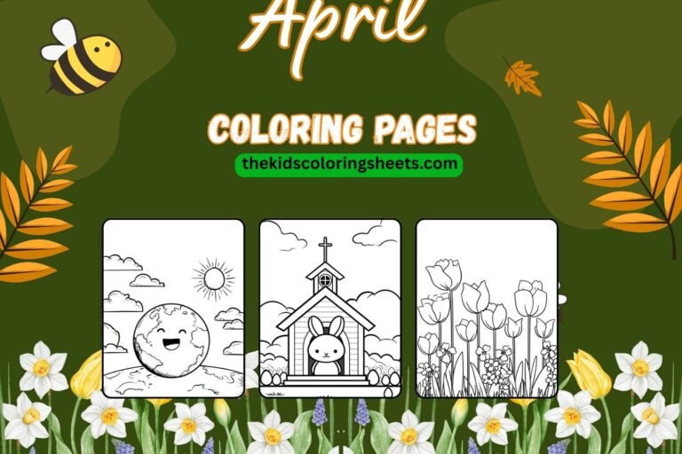 April coloring pages