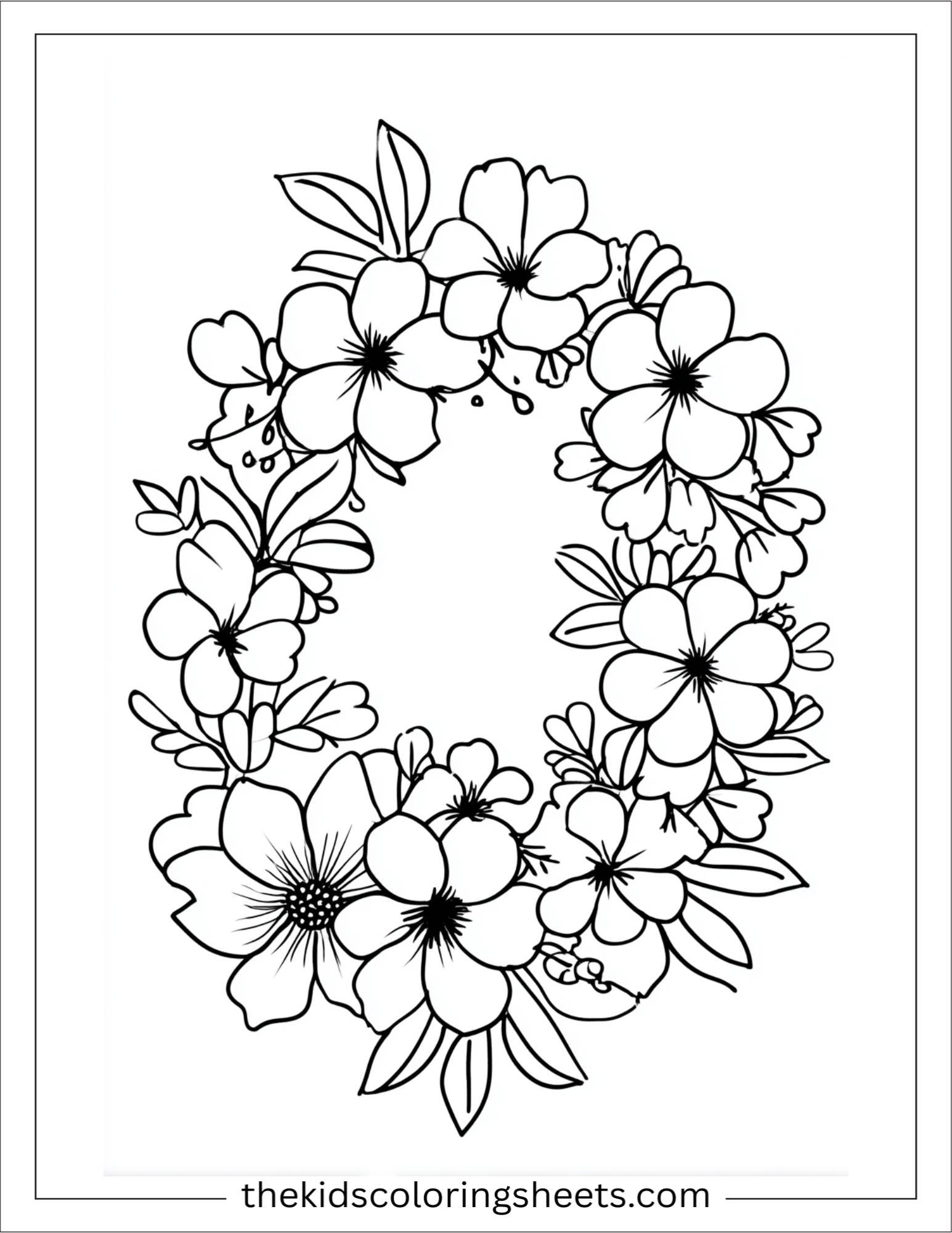 April flower crown craft
