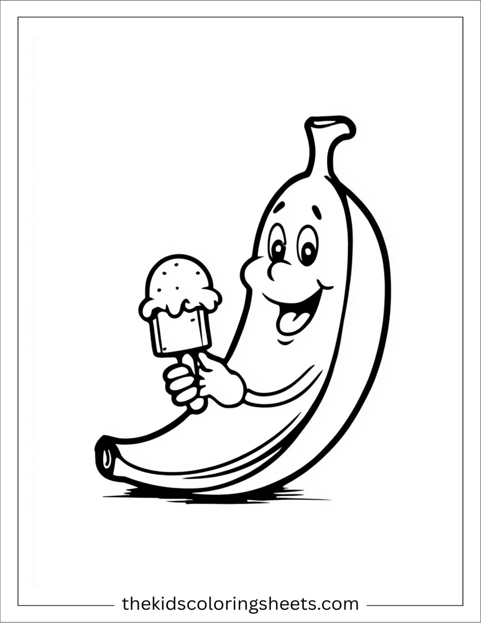 Banana Eating Ice Cream