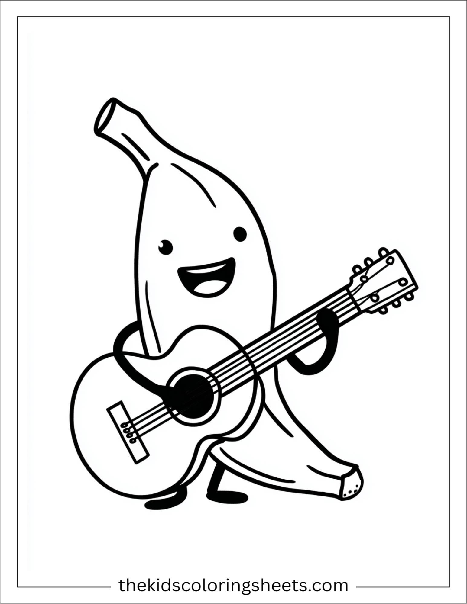 Banana Playing Guitar