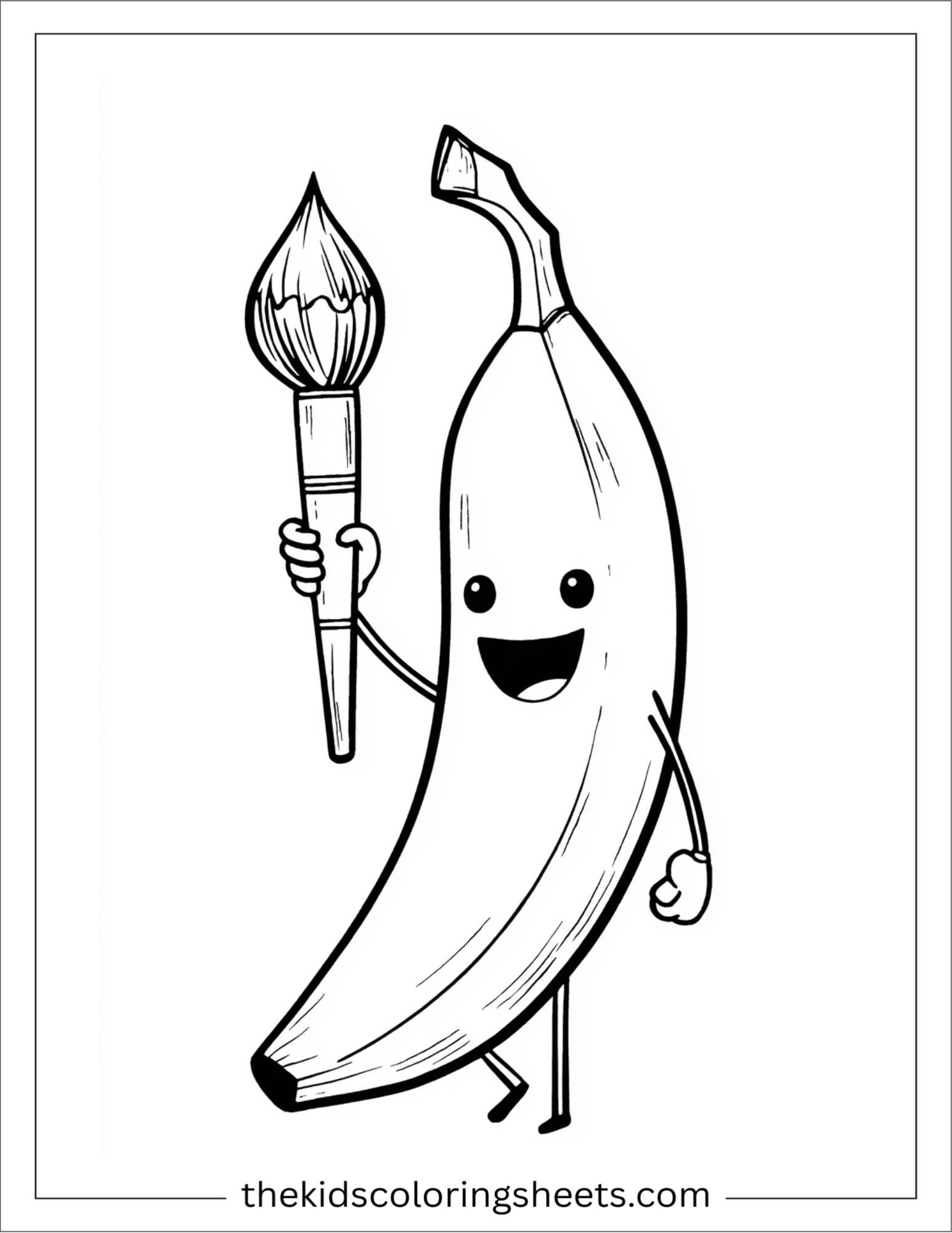 Banana artist painting