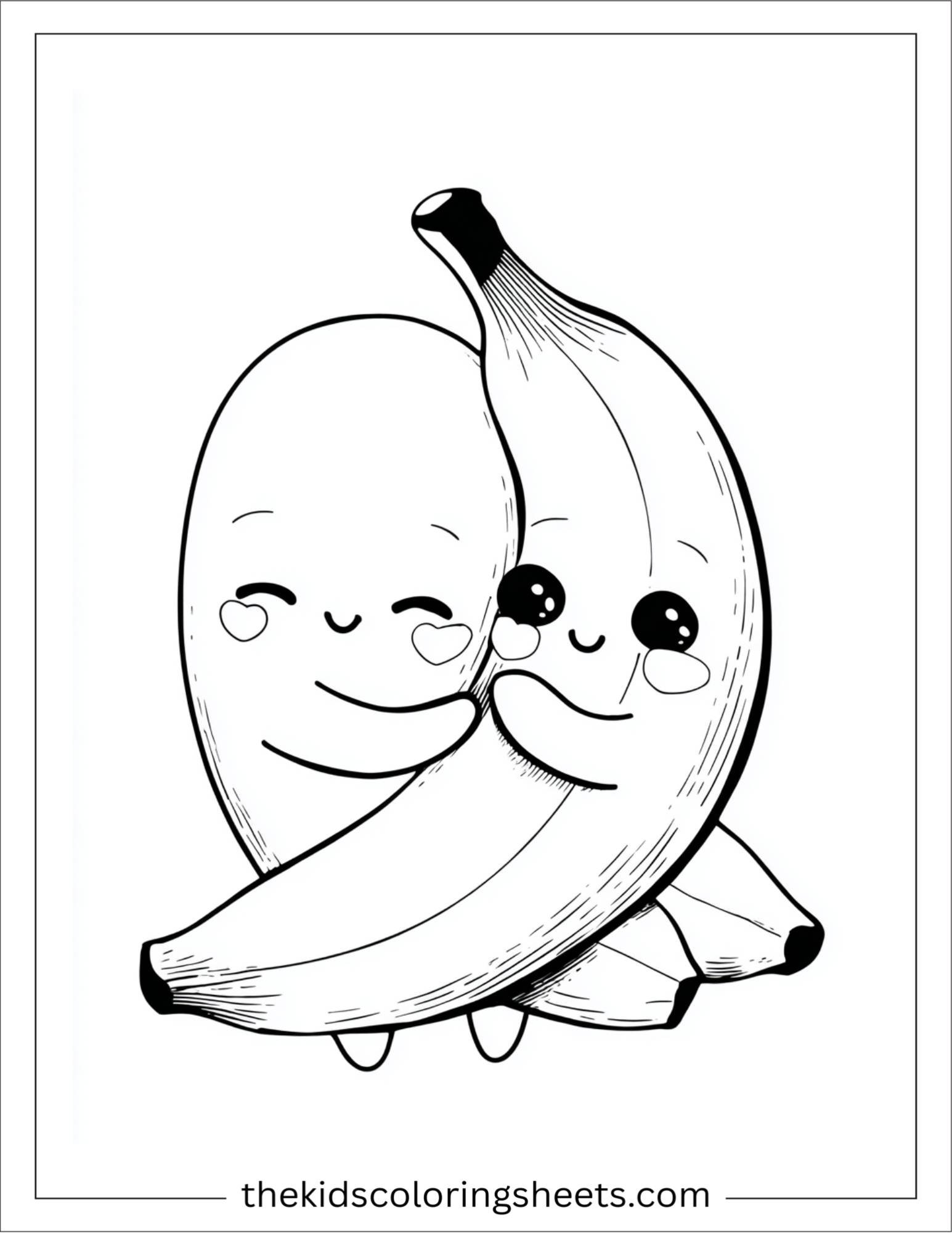 Banana giving a hug