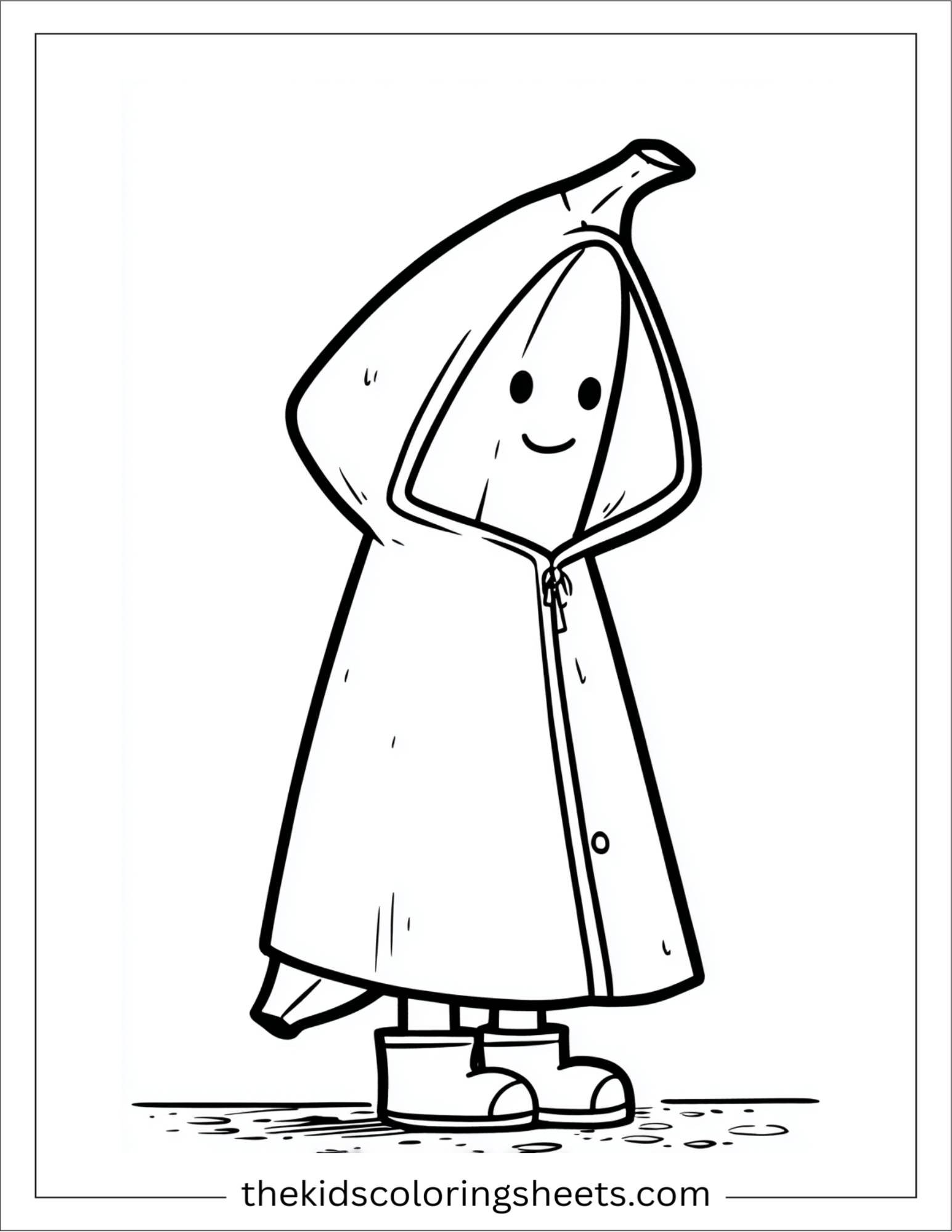 Banana in raincoat
