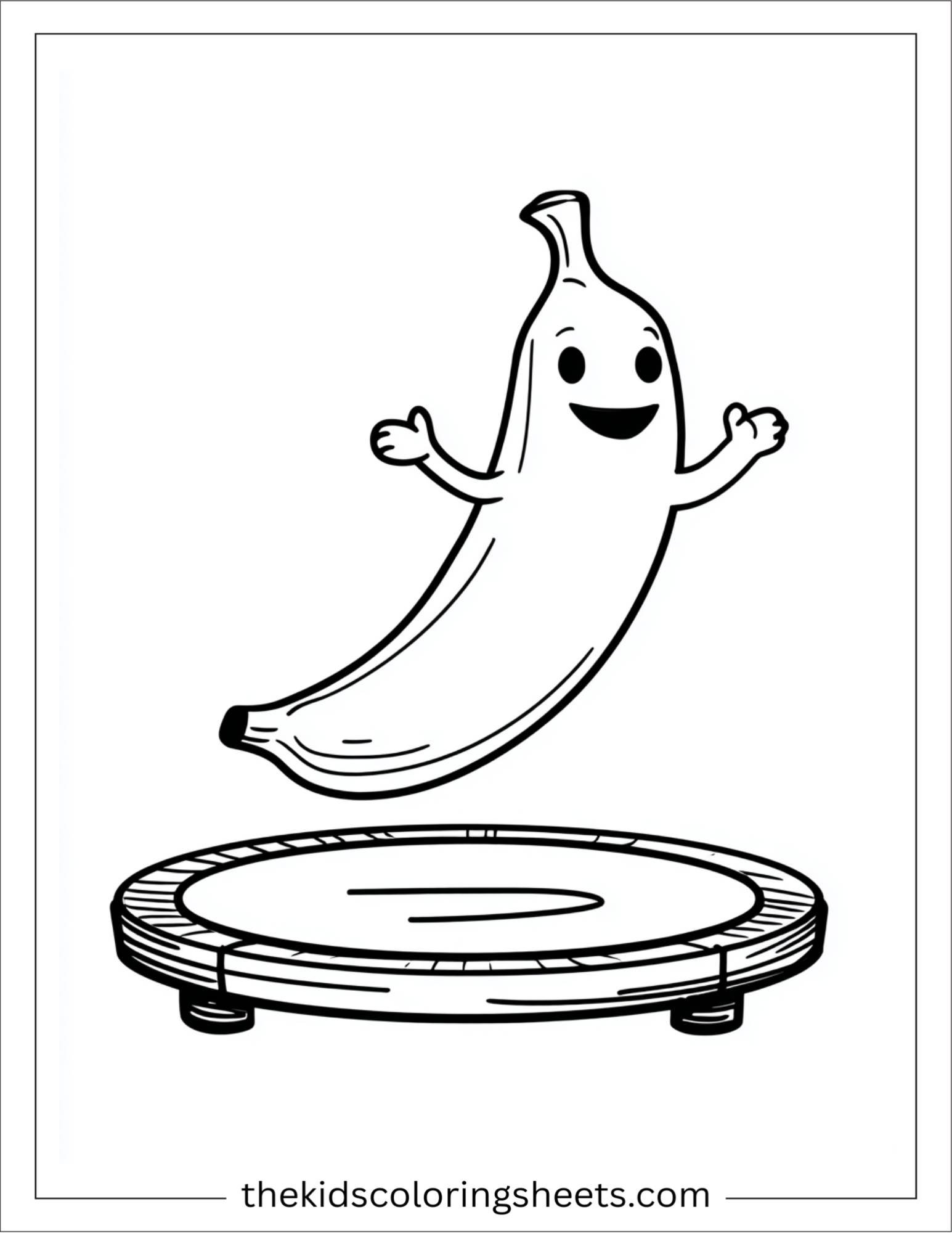 Banana on Trampoline