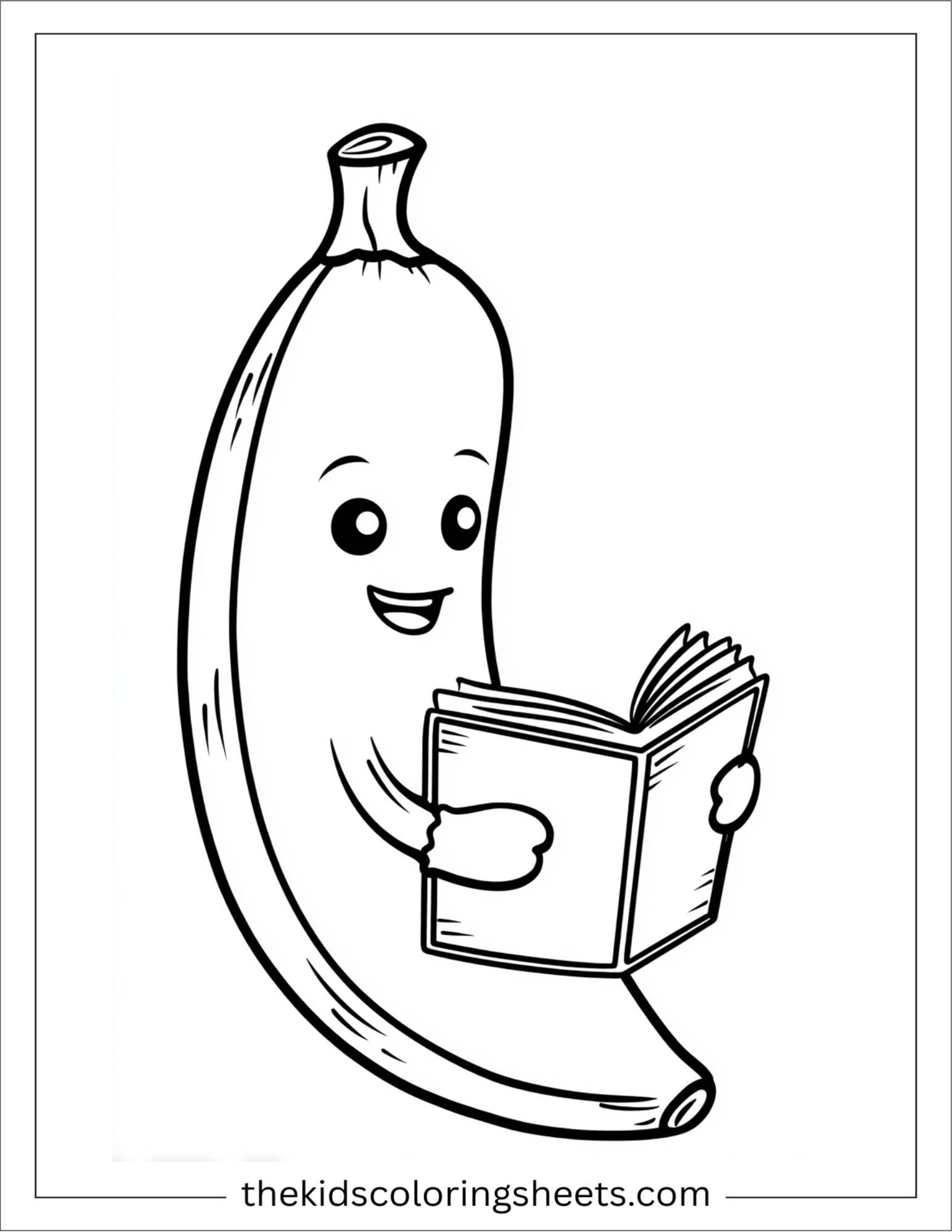 Banana reading is book