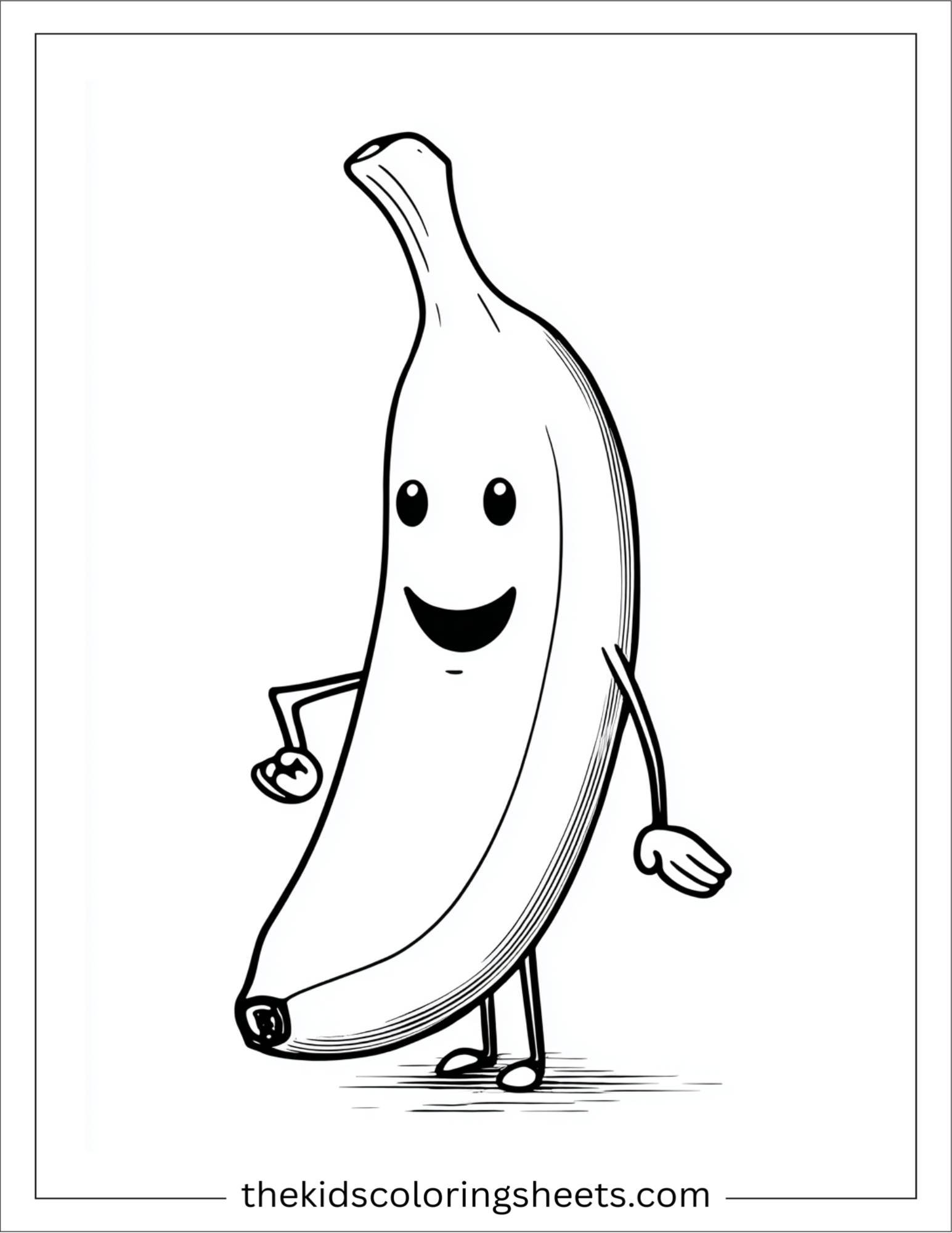 Banana smiling face