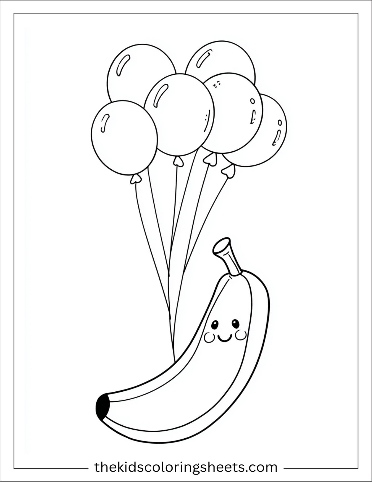 Banana with Balloons