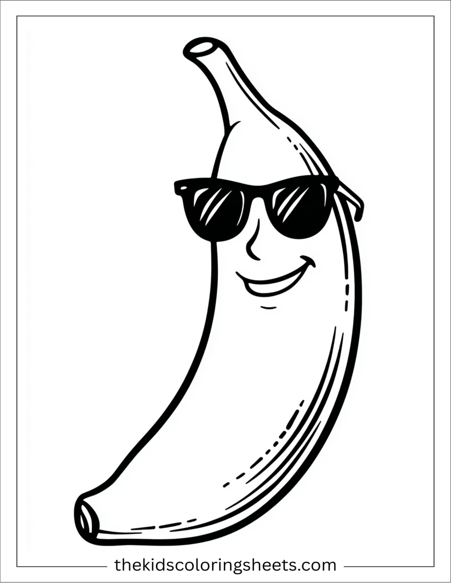 Banana with Sunglasses