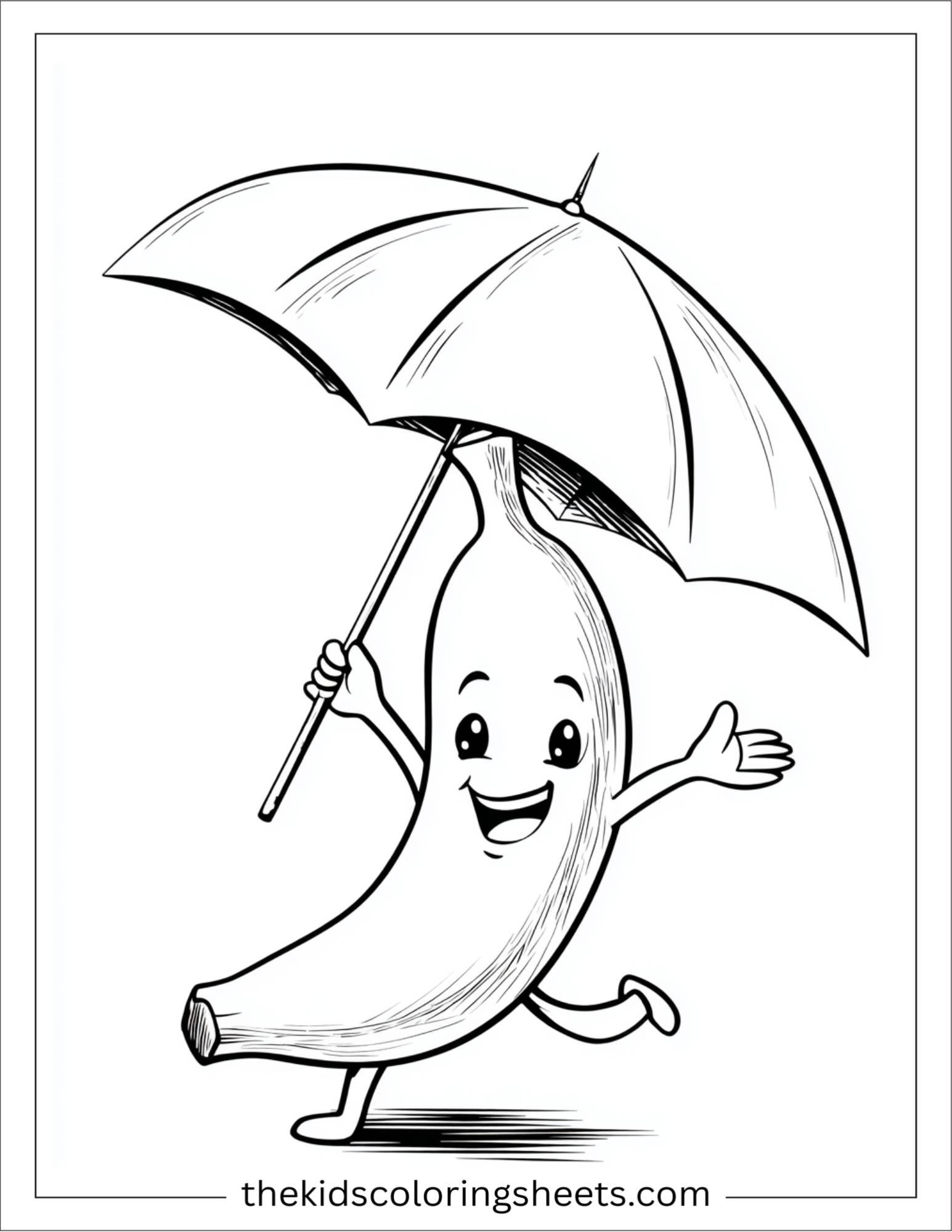Banana with Umbrella