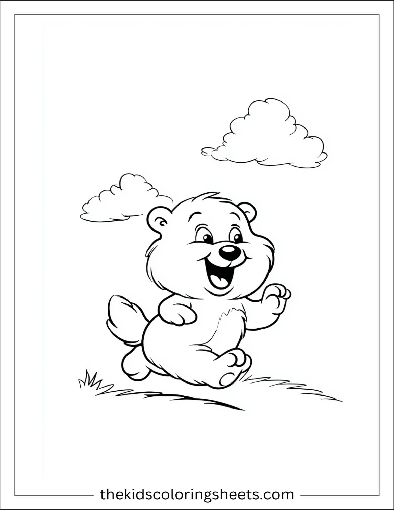 Bear chasing its tail