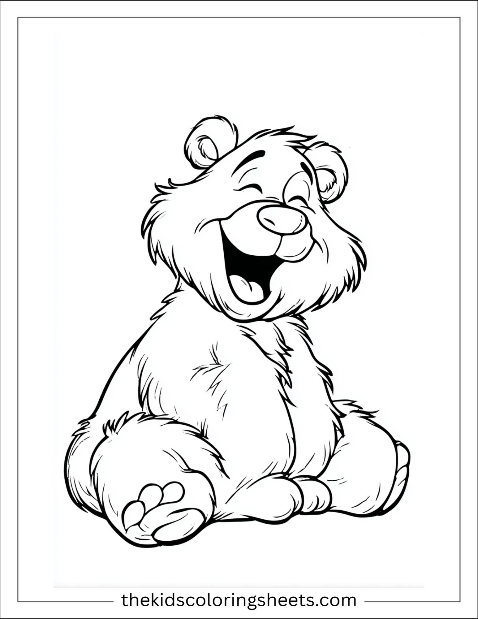 Bear laughing out loud