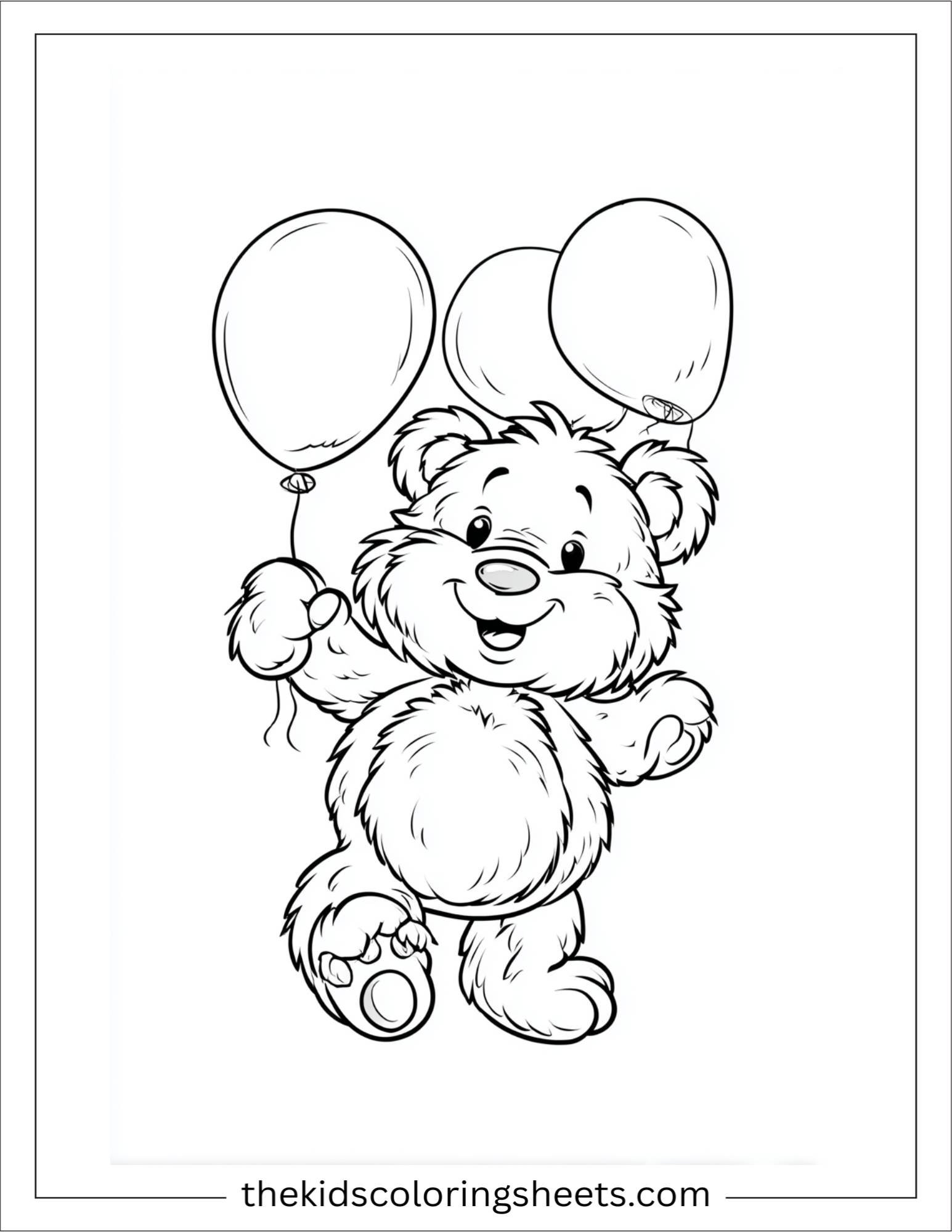 Bear making balloon animals
