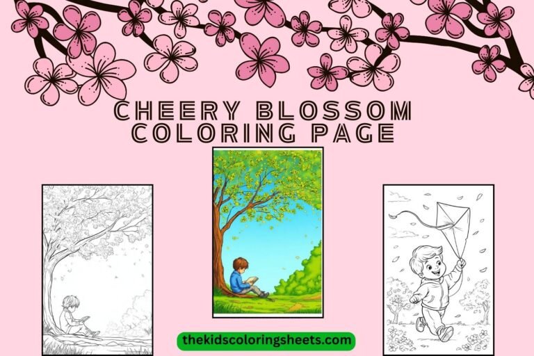 25+ Cheery Blossom Coloring Page Ideas for Kids Fun Spring Printables