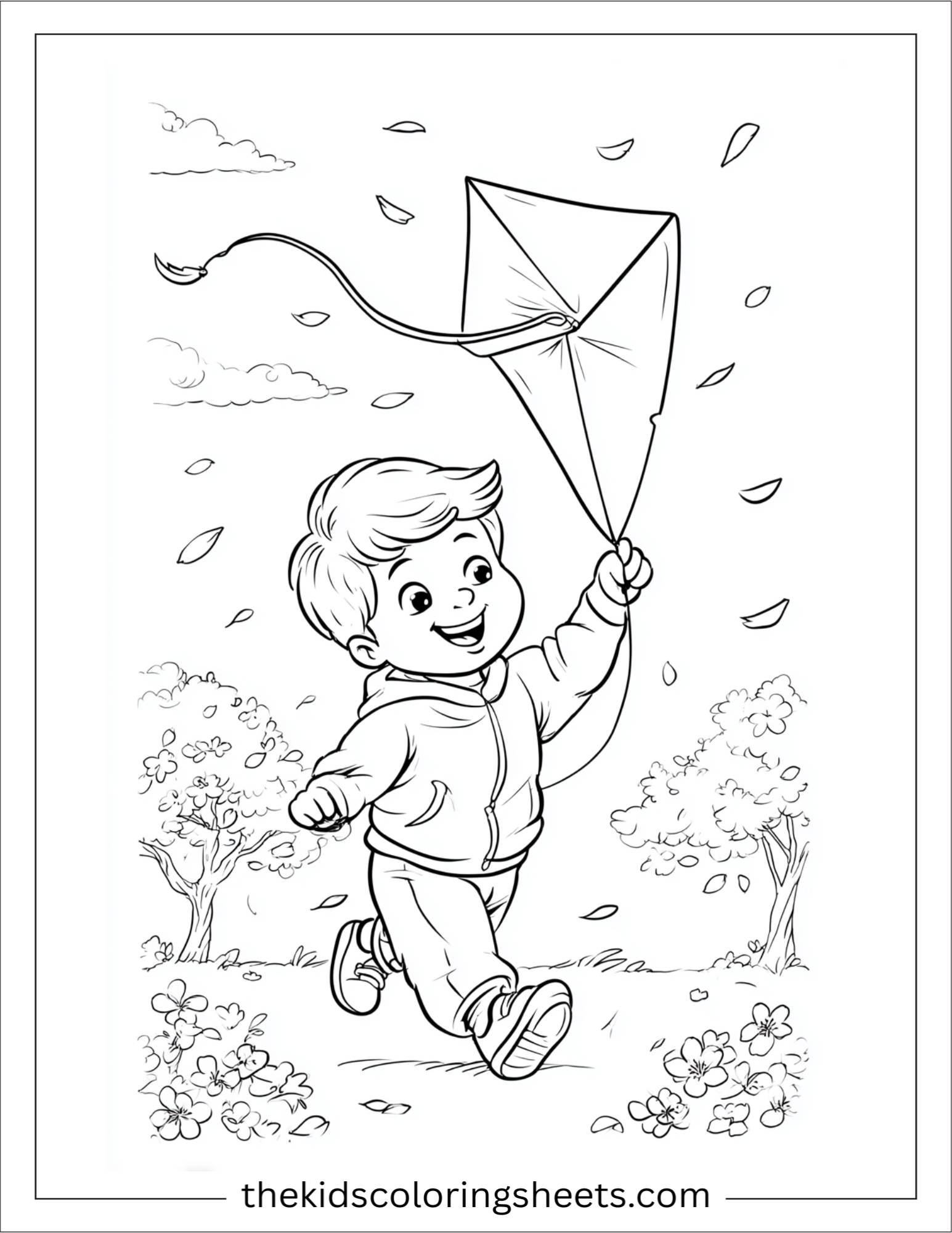 Cherry Blossom Kite Flying