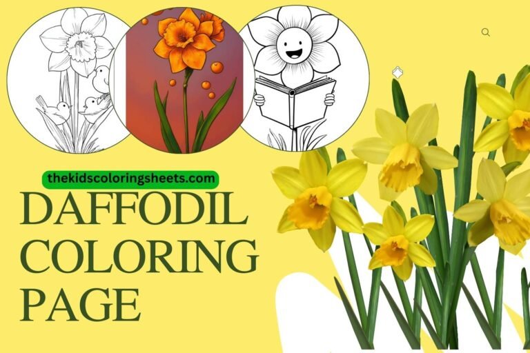 Daffodil coloring page