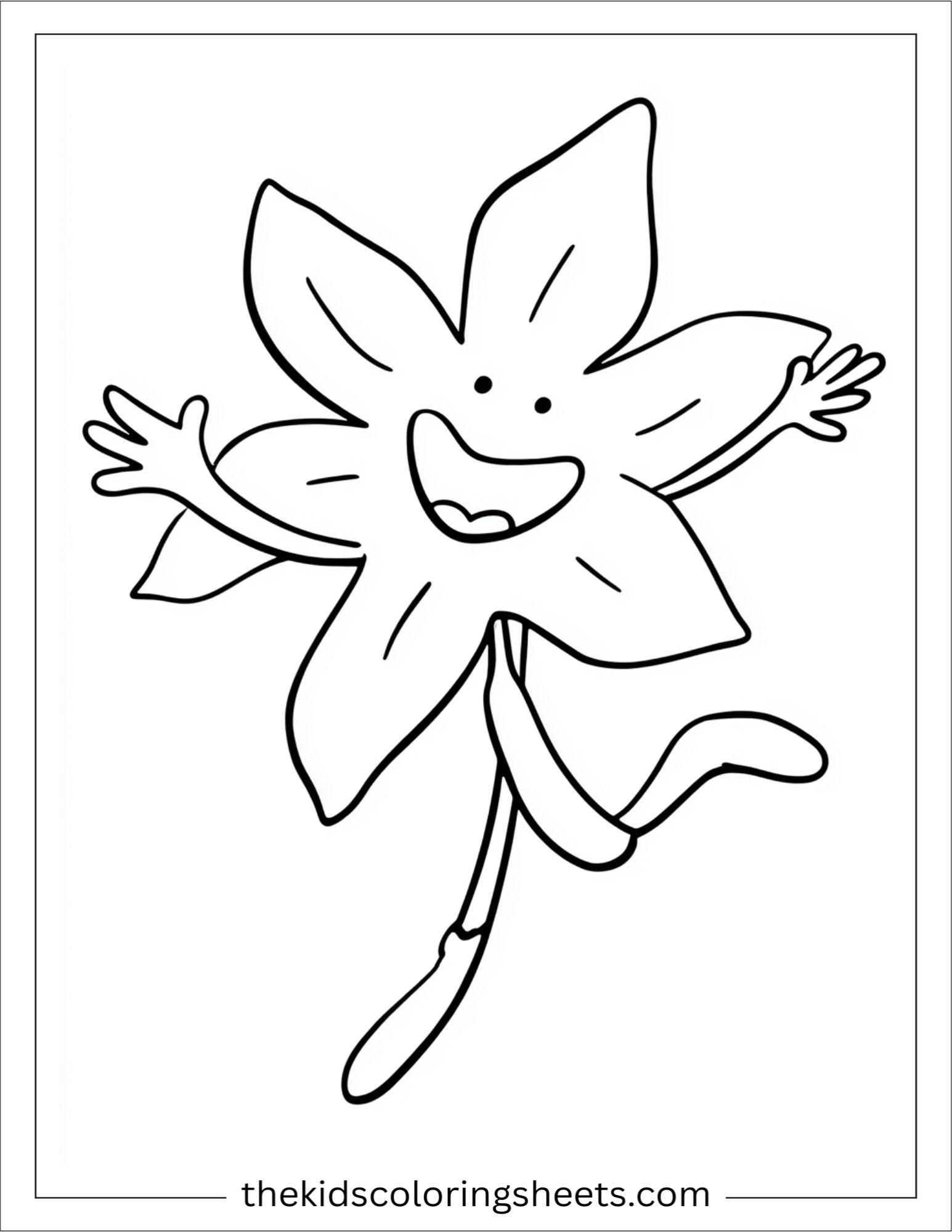 Daffodil skipping happily