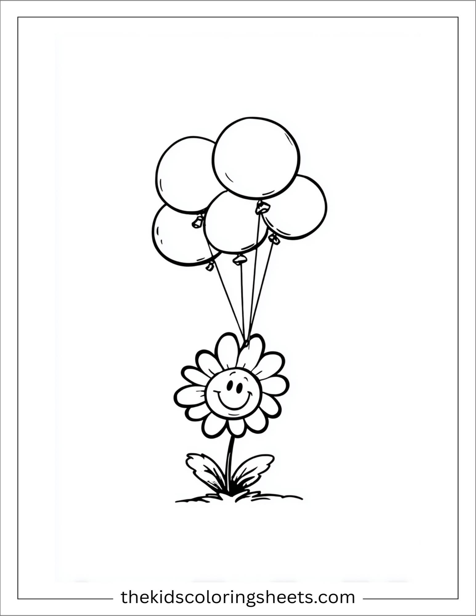 Daisy Flying with Balloons