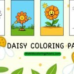 Daisy coloring page