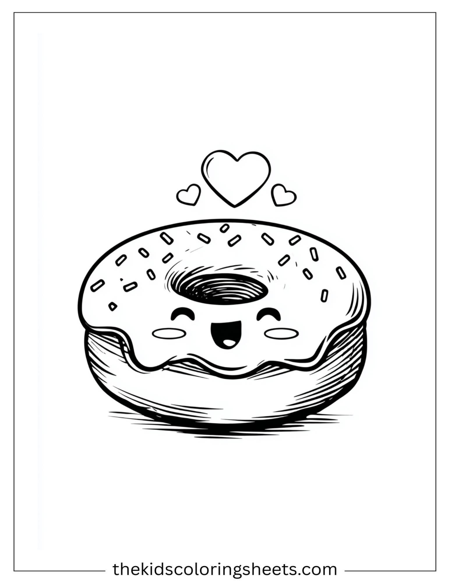 Donut blowing kisses