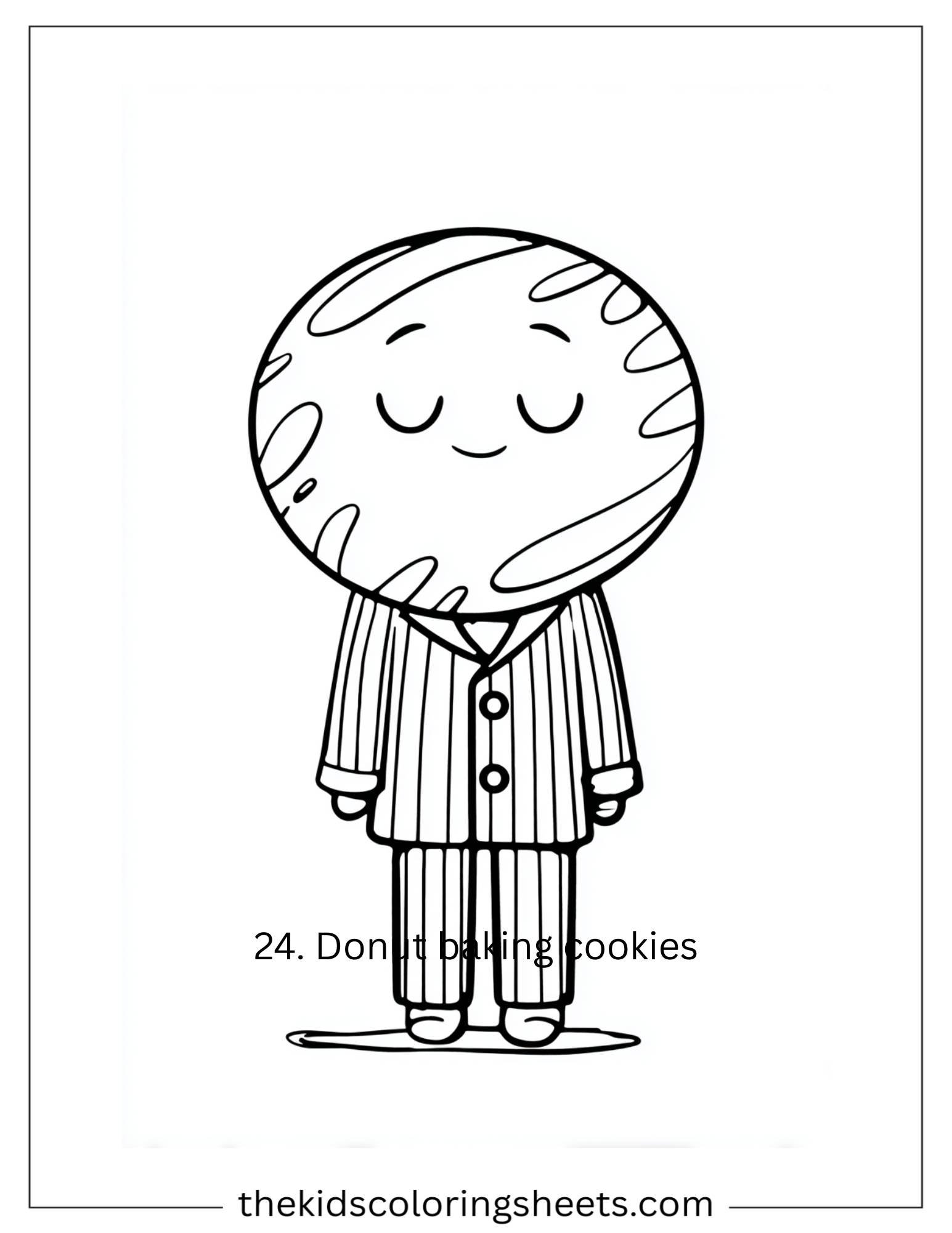 Donut in pajamas